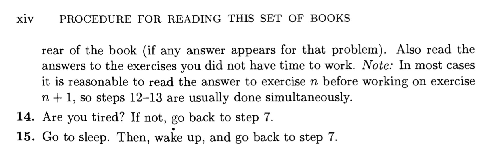math textbook reading instructions steps 14 and 15